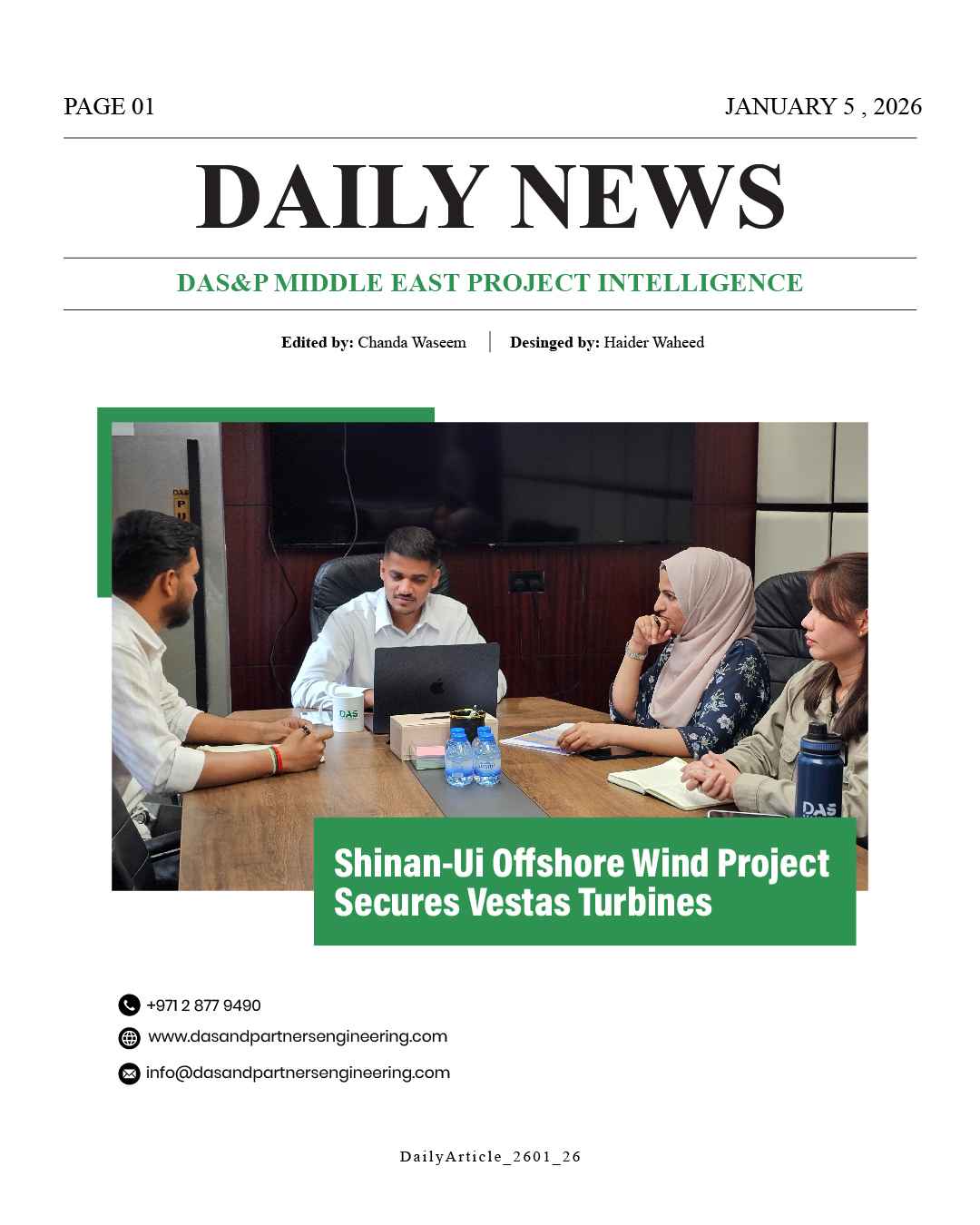 Daily News with DAS&P - 5th Jan 2026