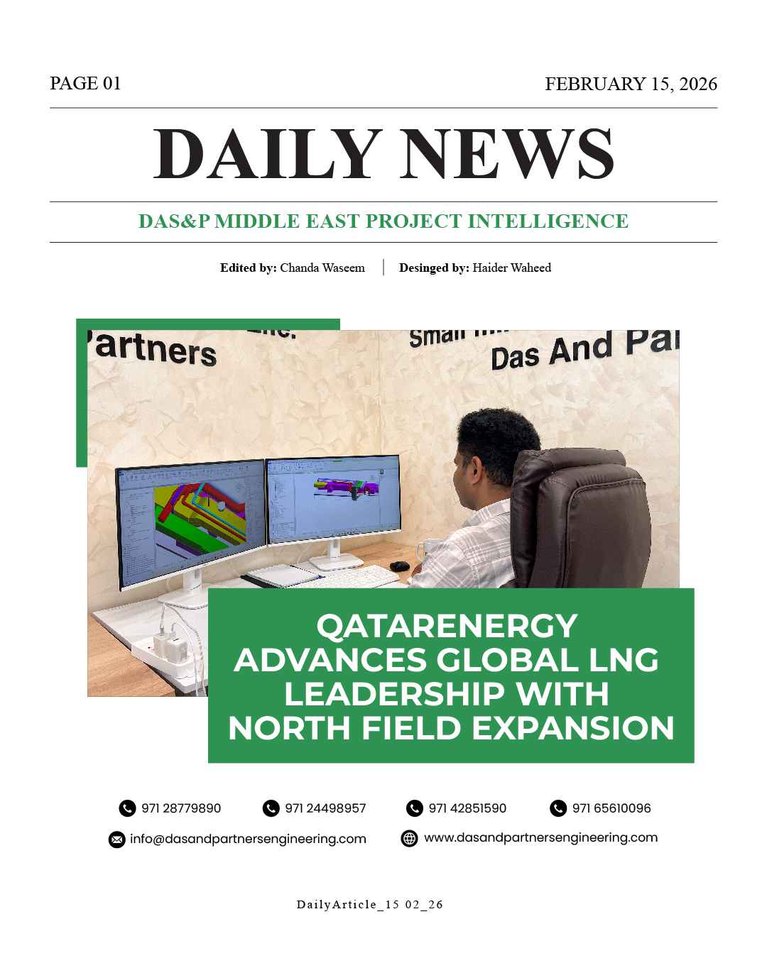 Daily News with DAS&P - 15th Feb 2026