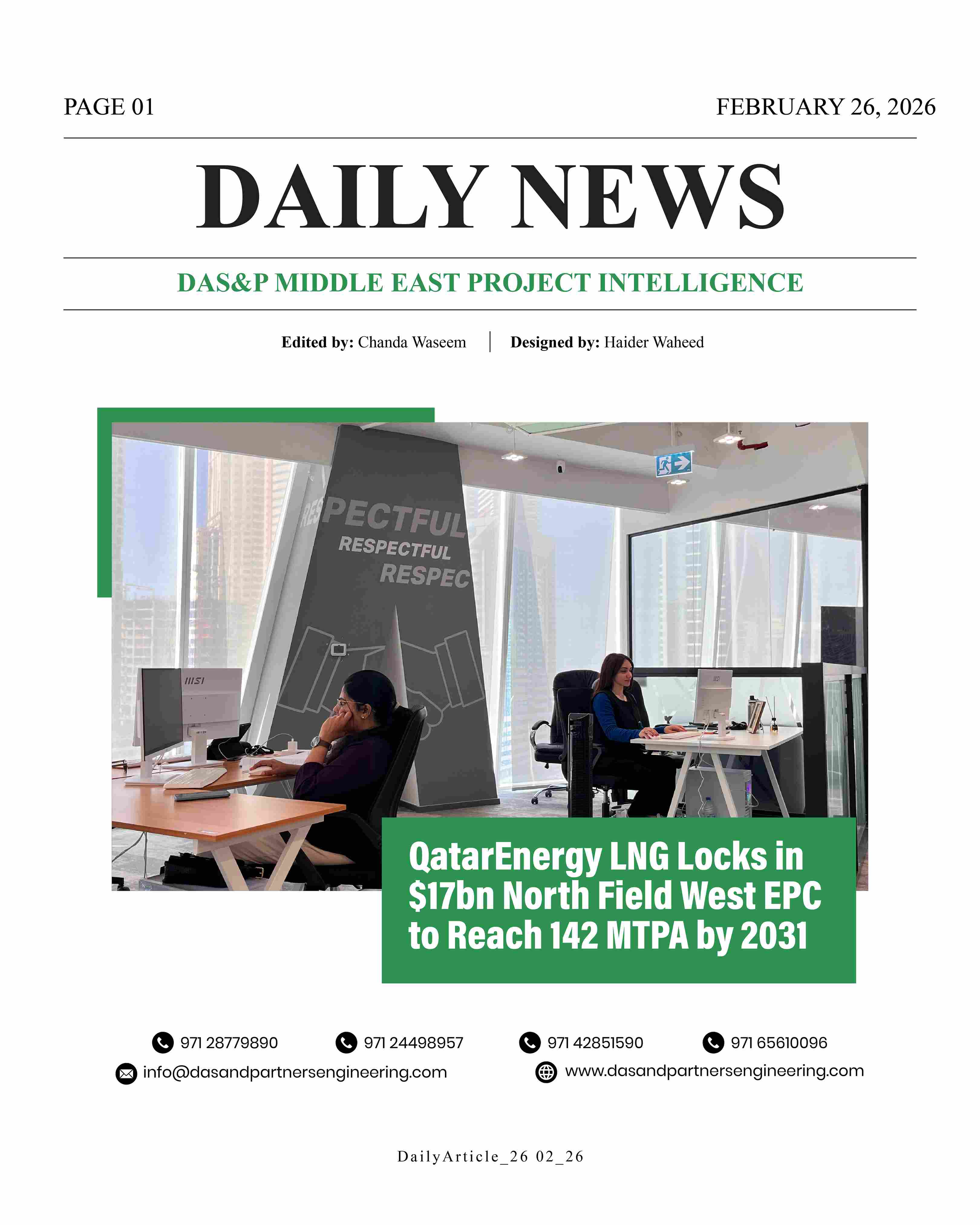 Daily News with DAS&P - 26th Feb 2026