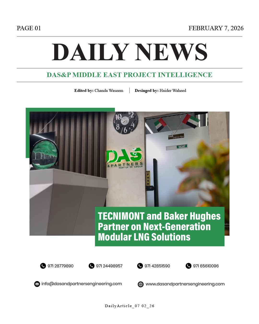 Daily News with DAS&P - 7th Feb 2026