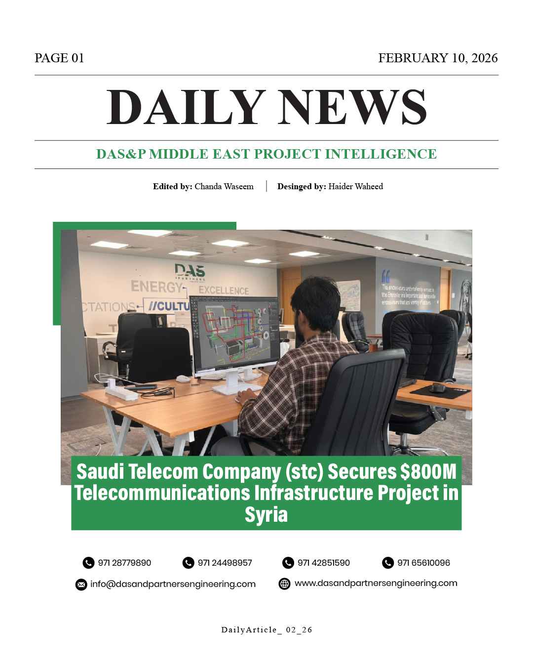 Daily News with DAS&P - 10th Feb 2026