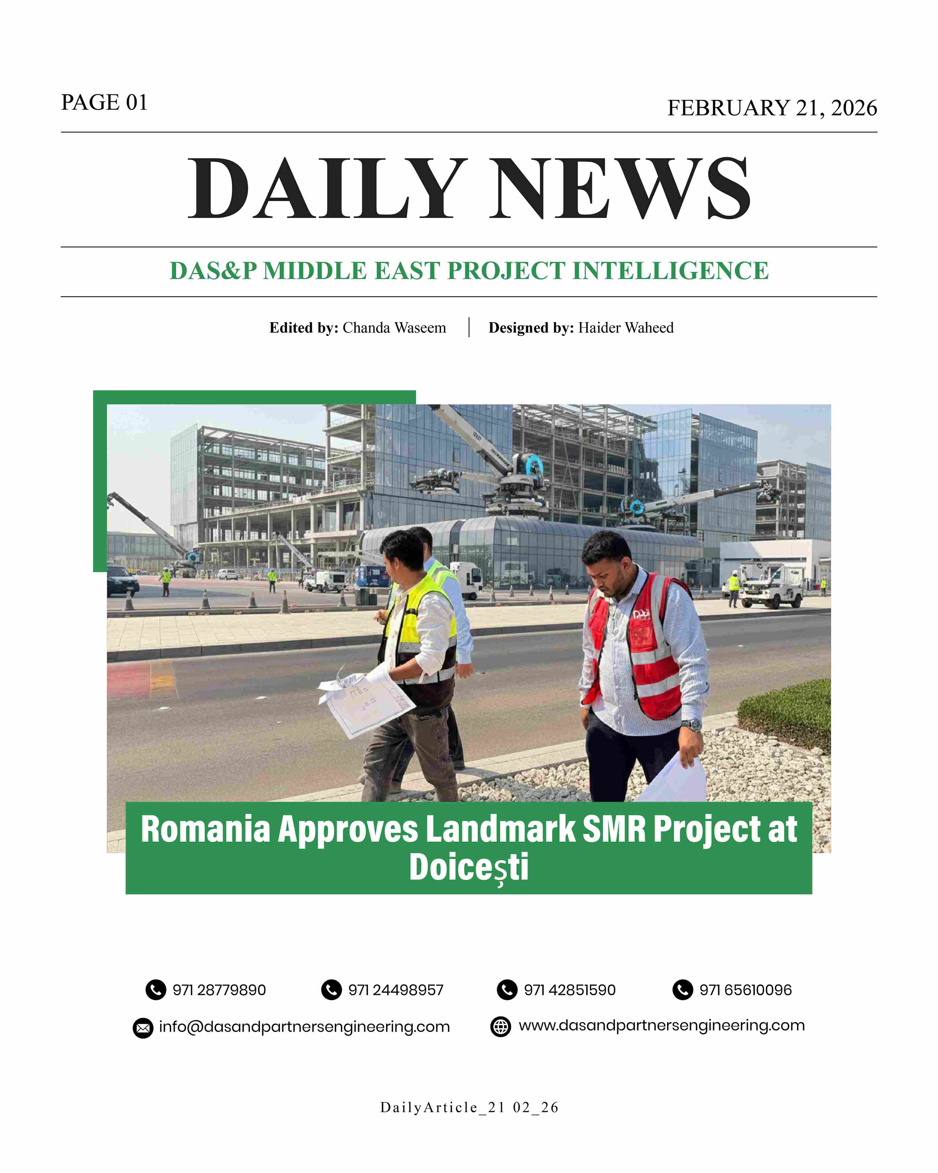 Daily News with DAS&P - 21th Feb 2026