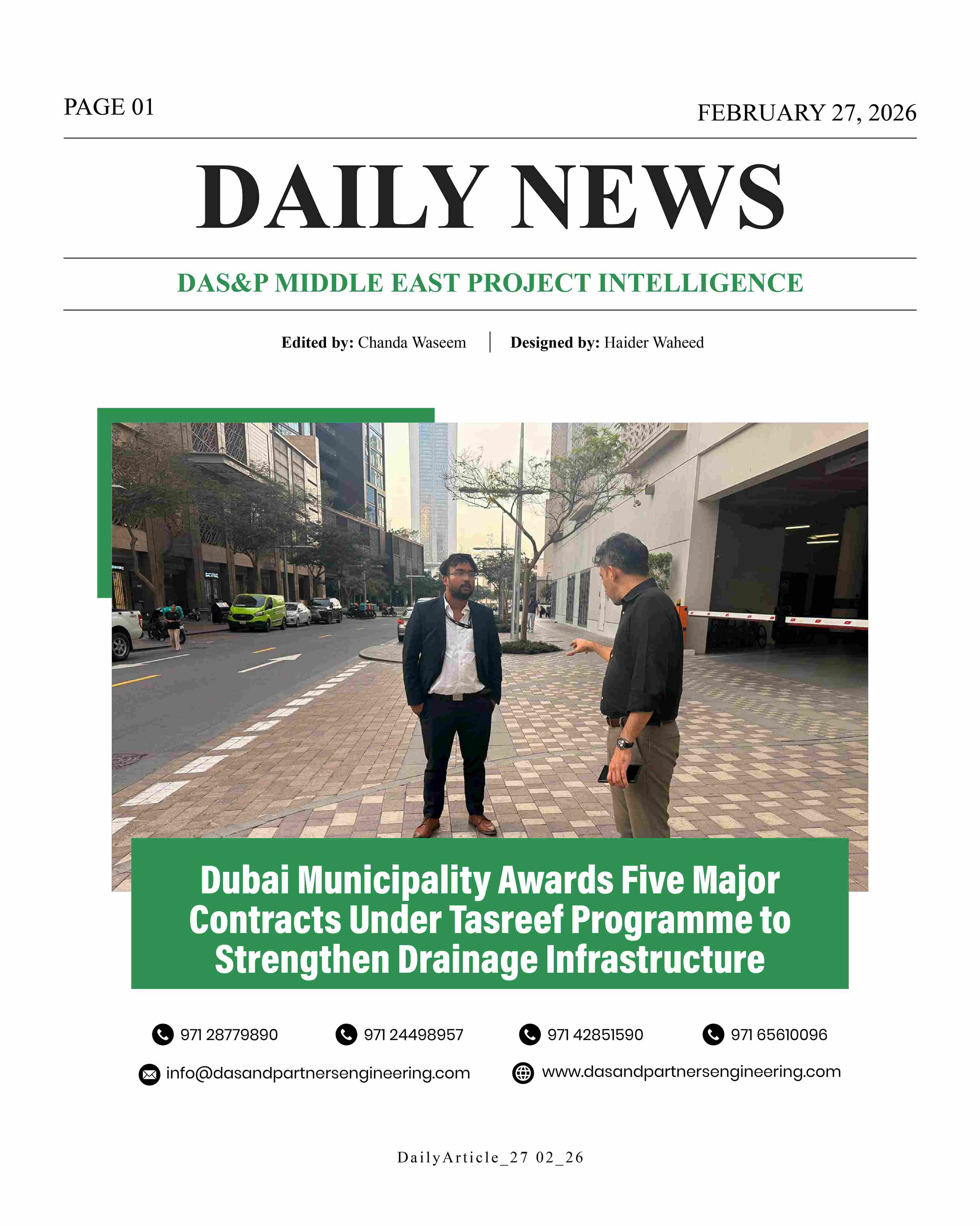 Daily News with DAS&P - 27th Feb 2026